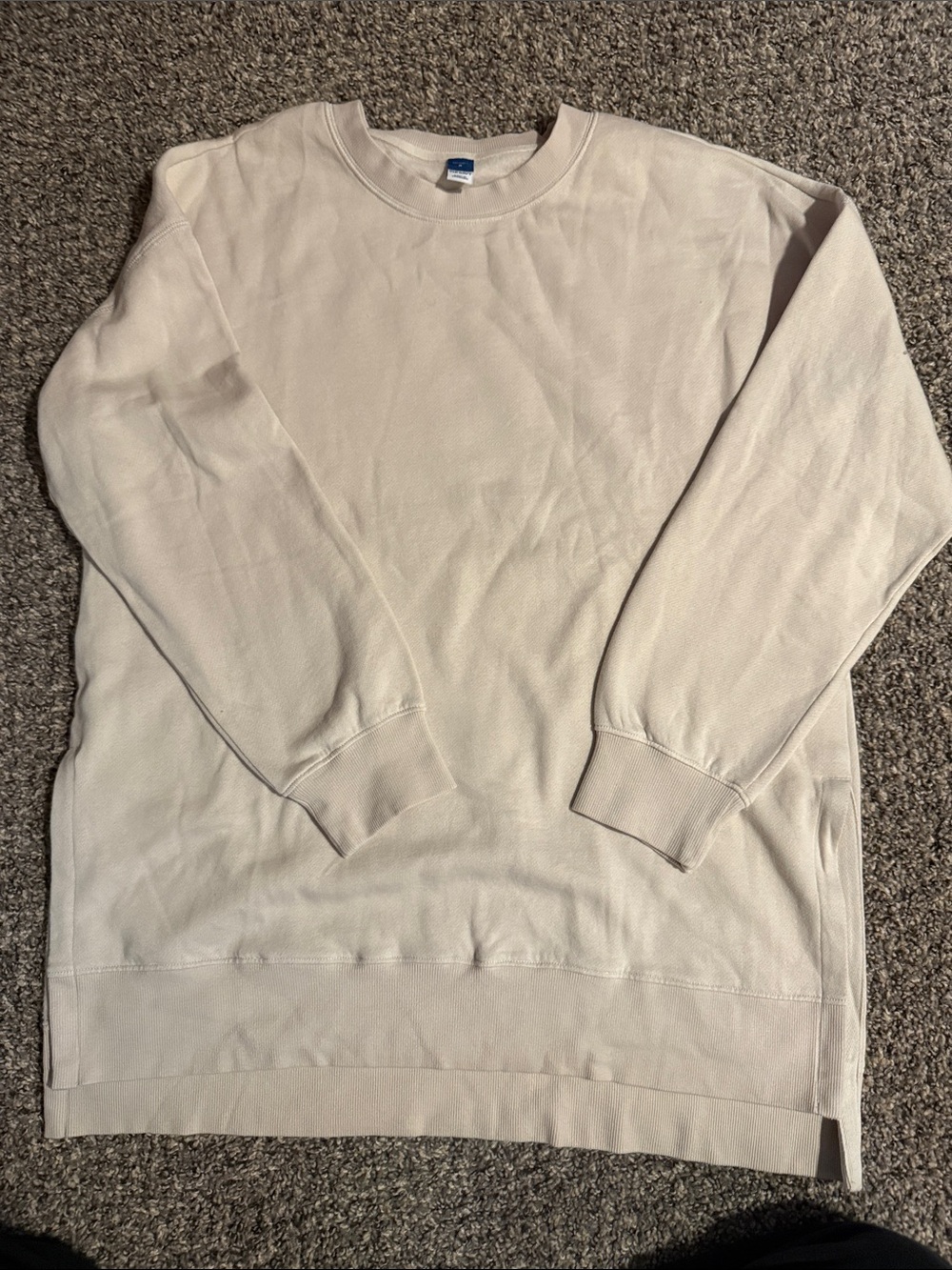 Old Navy Cream Pullover Sweatshirt